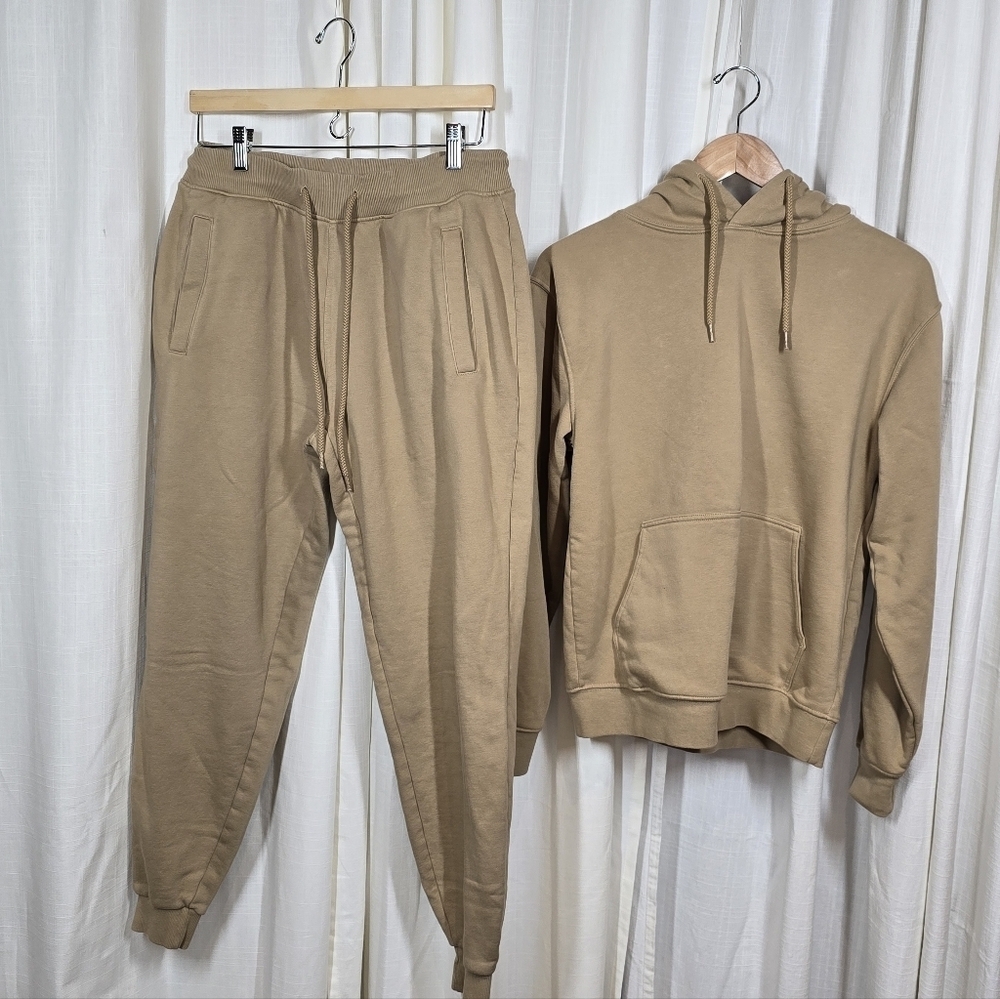 Fashion Nova Stole Your Boyfriend Hoodie & Jogger Nude 2-Piece Set - Picture 2 of 16